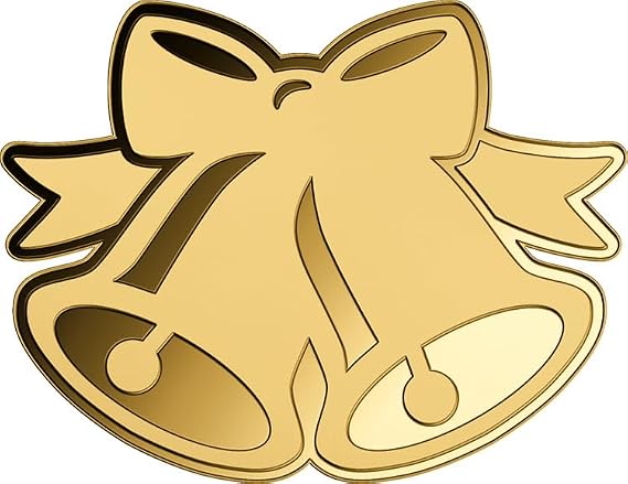 Christmas bells special coin shape collector's coin VAT free in case with certificate of authenticity