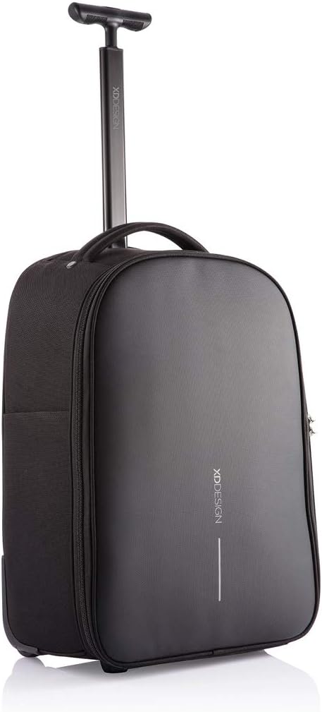 XDDesign Bobby Anti Theft Travel Backpack Trolley with TSA Lock and USB Port, Hidden Compartments Hold 17 Inch Laptops and 12.9 Inch Tablets, Blackt
