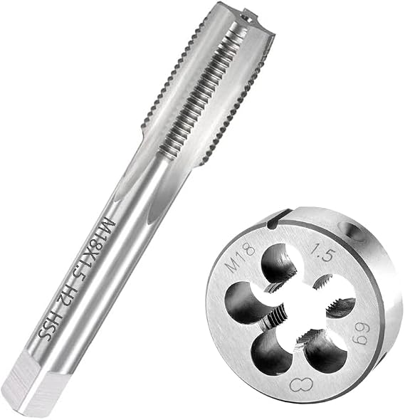 Mertic M18x1.5mm Tap and Die Set Thread Tap + Round Thread Die Right Hand