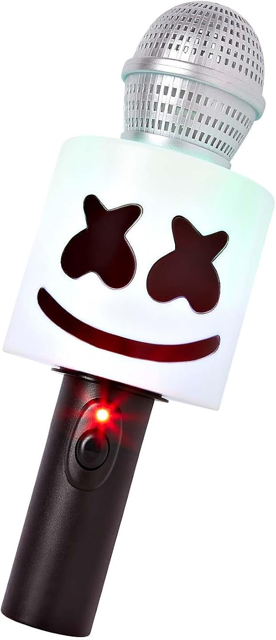 Spirit Halloween Replica Microphone - Marshmello, Unisex Adult, Size Standard Standard, Multicolor