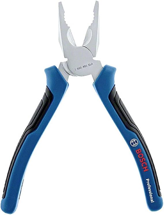 Bosch Professional PH2 180 mm Kombinasyon Pensesi 1600A01TH7, Krom-Vanadyum Çeliği, Kauçuklu Tutma Yüzeyi