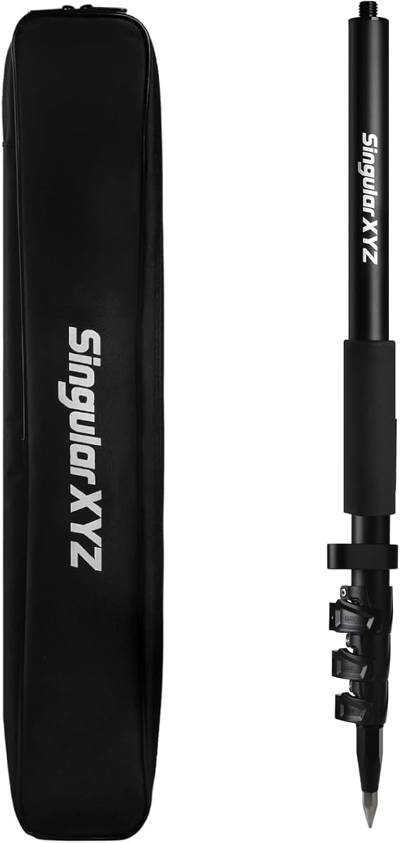 Aluminum GPS Rover Rod Telescopic Survey Pole for Land Surveying & Engineering RTK GPS/GNSS Accessory for Surveying and Measuring Poles(5.91ft/1.8m)