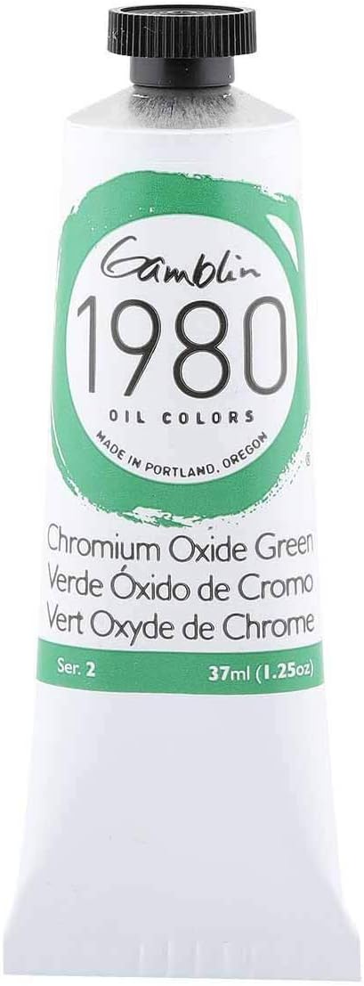 Gamblin 1980 Oil Chromide Oxide Green - 37 Milliliter