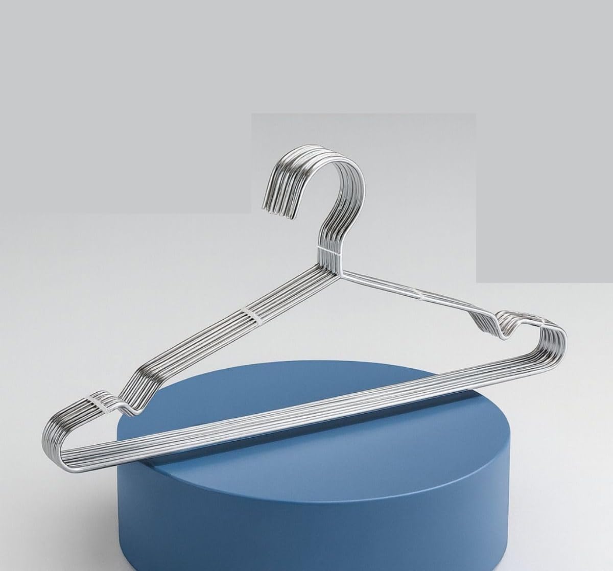 Transformacion 48'Li Lüks Çelik Elbise Askısı - İz Yapmayan İnce Tasarım Metal Kıyafet Düzenleyici (40Cm), 7430000722746