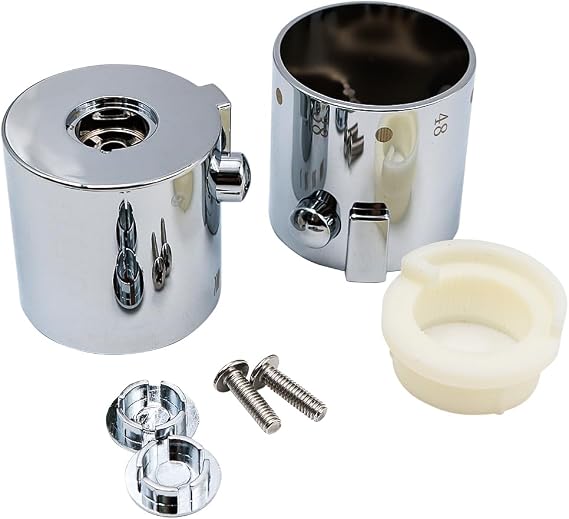 1 Pair Shower Temperature Control Knob Chrome Thermostatic Handle Handle For Temperature Controller Shower