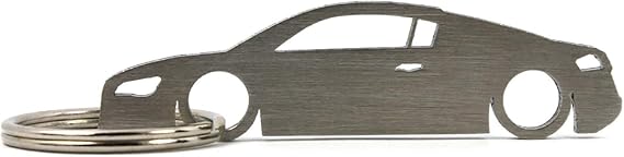 Boostnatics Silhouette Keychain Keyring compatible with Audi R8 Key Fob