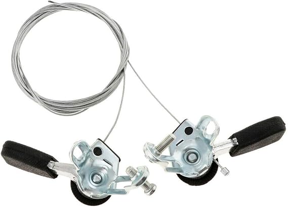Bike Shifter, Bike Aluminum Friction Thumb Shifter with Brake Cables for Bike