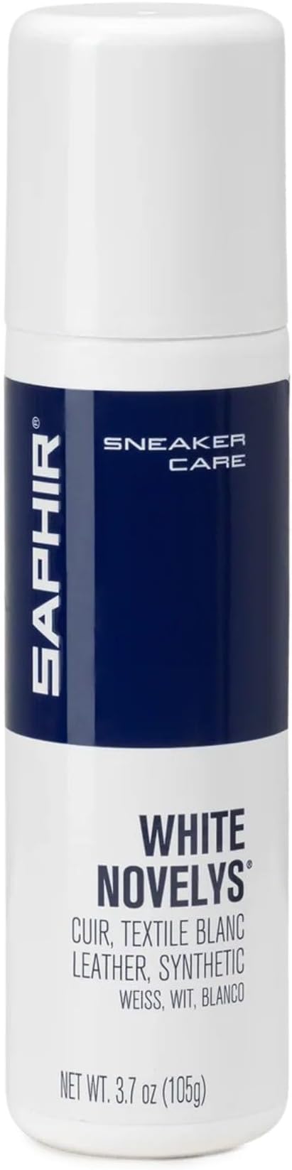 Saphir Beaute du Cuir White Novelys 3.7 oz Sneaker Color Restorer for Leather & Canvas