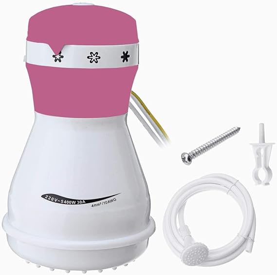 5400W Electric Shower Head Heater Instant Water Heater Electric shower110V Tankless water heater electric Electric Instant Hot Water Shower Head Heater Automatic Instant Three Temperature for Bathroom