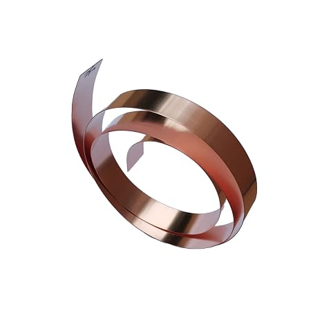 Pure Copper Sheet Thin Cu Metal Foil Roll 0.15mm x 50mm x 1000mm, 99.9% Pure Copper 1Pcs