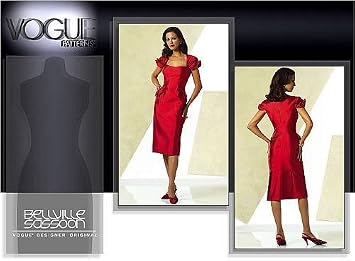 Vogue Sewing Pattern 2943 V2943 Misses Size 10-14 Bellville Sassoon Short Formal Party Dress