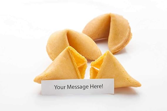 50 Custom Fortune Cookies - Individually Wrapped - Use Your Own Messages - (50 Cookies)