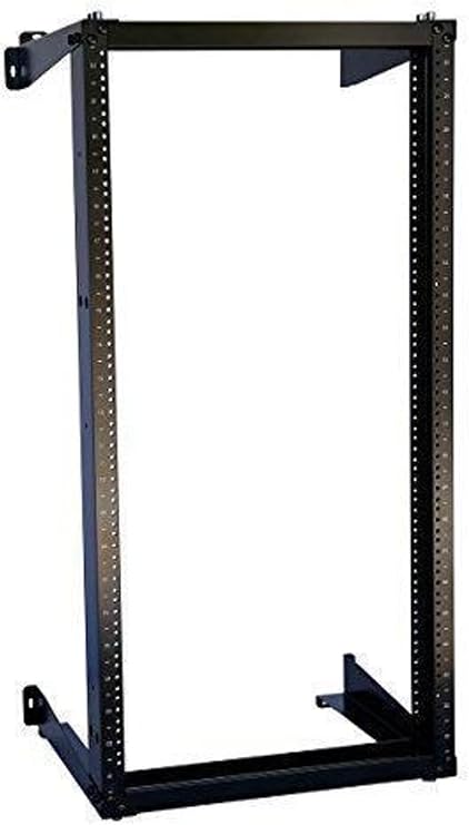 12U Wall Mount Open Frame 19inch Server Equipment Rack Threaded 15 inch Depth Black (12U)