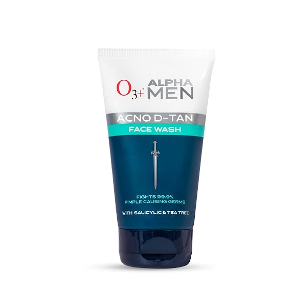 O3+ Alpha Men Acno D-Tan face wash With Tea Tree 100 gram