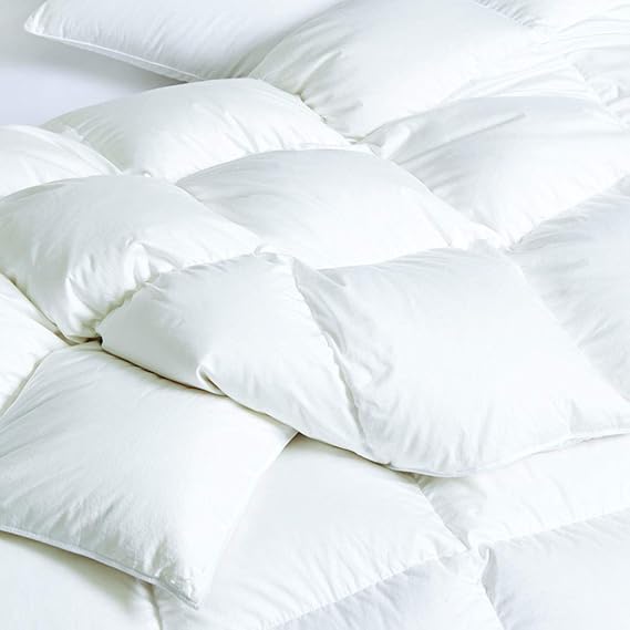 Cuddledown Dreamstead Down Alternative Comforter | Soft, Lofty, Cloudlike | 100% Cotton, Sateen Weave | Premium European Fill | Duvet Insert | Hypoallergenic | Handcrafted | Oeko-TEX Standard 100