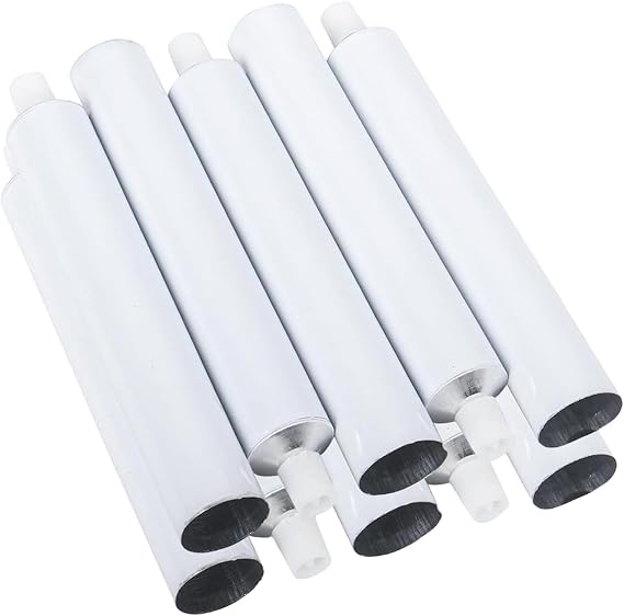Fancyes 10 Pieces Empty Oil Paint Tubes Refillable 30 ml Lightweight Aluminum Paint Storage Tubes for Body Paints Mixed Acrylics Oils