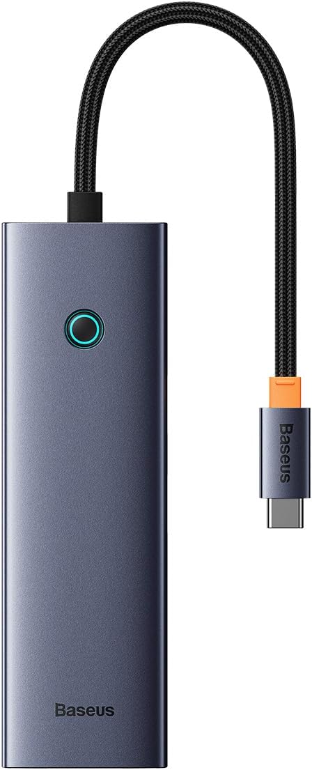 Baseus 7w1 UltraJoy 7 Bağlantı Noktalı Hub (USB-C'den 1xHDMI4K@30Hz+2xUSB 3.0+1xPD+RJ45+SD/TF3.0)