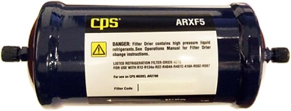 CPS ARXF5 RRR Automotive Air Conditioner Management System Filter Drier for AR2788, AR2788B, AR2788E Series Units, 11" x 5.25" x 3.5", 41 Cubic Inch Capacity, Compact and Lightweight Design