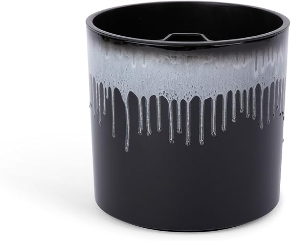 rePotme 8 inch Self Watering Plant Pot for Indoor Plants, African Violets, Succulents, The Aqua Core Collection (Midnight Sky)