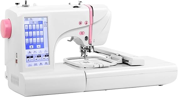 Fully Automatic Computer Embroidery Machine Computer Sewing Machine with 7-inch Color Touch Screen, Supports Pattern Editing and U Disk Reading and Import, 162 Kinds of Stitch