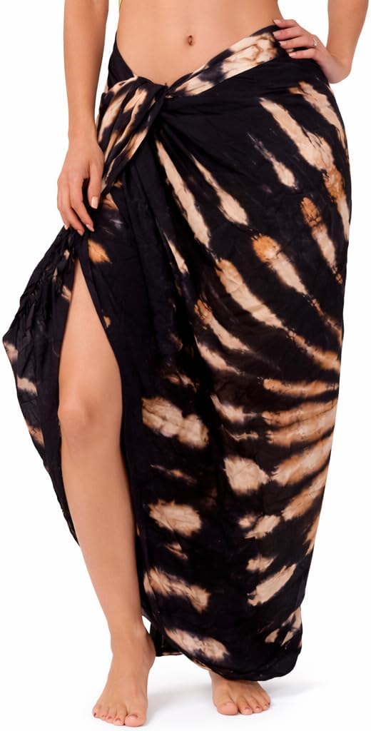 INGEAR Sarong Bathing Suit Cover Up for Women Long Pareo Beach Wraps, Swimsuit Coverup Skirt, Stylish Bikini Cover Up