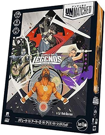 Hobby Japan Unmatched: Battle of Legends Vol. 1, Japanese Version For 2-4 Players, 30 Minutes, For 9 Years and Up Board Game