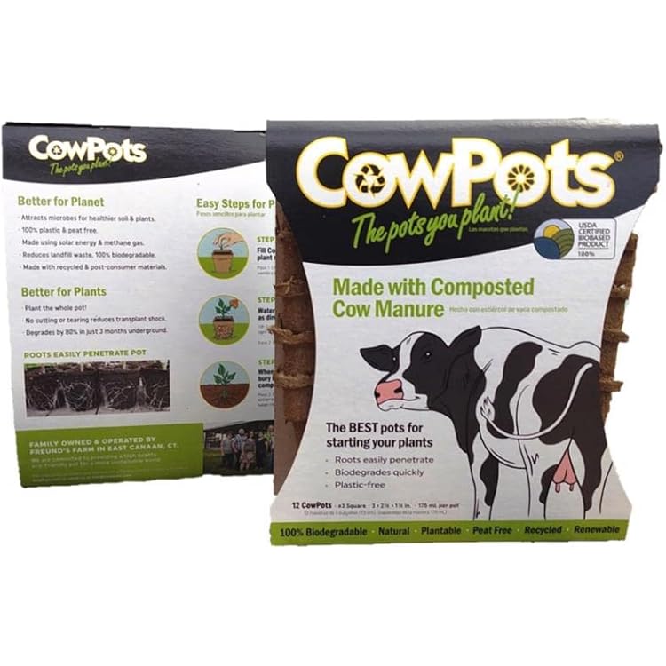 Summit Chemical 00103 3 Cowpots Square 12 Count