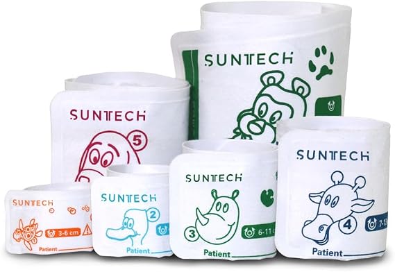 SunTech Veterinary Blood Pressure Cuff Pack for Monitors with a 4mm Inner Diameter Blood Pressure Hose