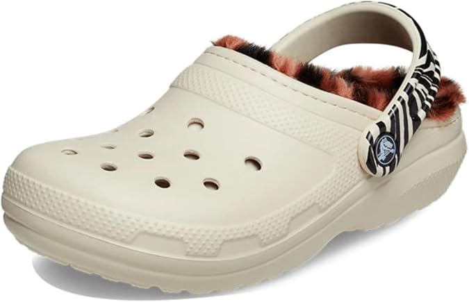 Crocs Unisex's Classic Lined Animal Remix Clog, 0