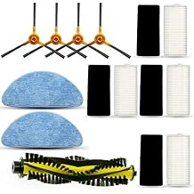 Chuancheng 15Pcs/Set Filter Side Brush Mop Cloth for Tesvor X500 Robot Vacuum Cleaner Parts