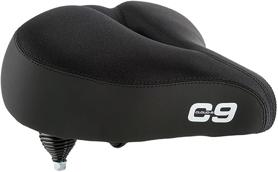 Cloud-9 Cruiser Select Saddle, 10.5" x 10.75", Black Lycra Top
