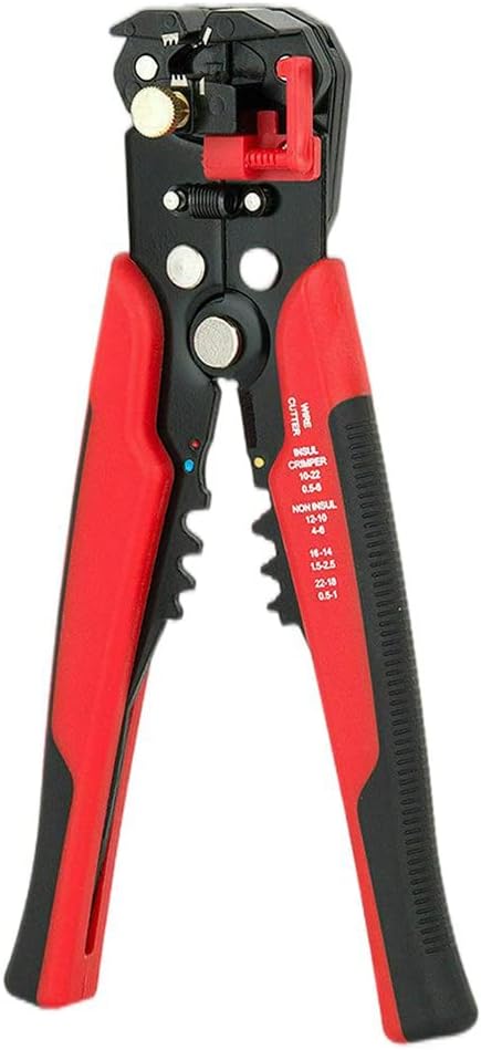 Wire Stripper, Electrical Pliers, 3-in-1 Wire Cut, Strip, Simple Crimping Function, Cable Stripper, Automatic Adjustment, Wire Cut, Simple Crimping Electrician's Pliers, 10-22 AWG 0.5-6.0 mm