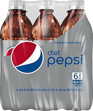 Diet Pepsi, 16.9 fl oz. bottles (6 Pack)