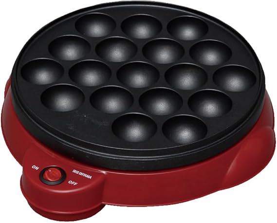 Iris takoyaki device Red ITY-18A-R