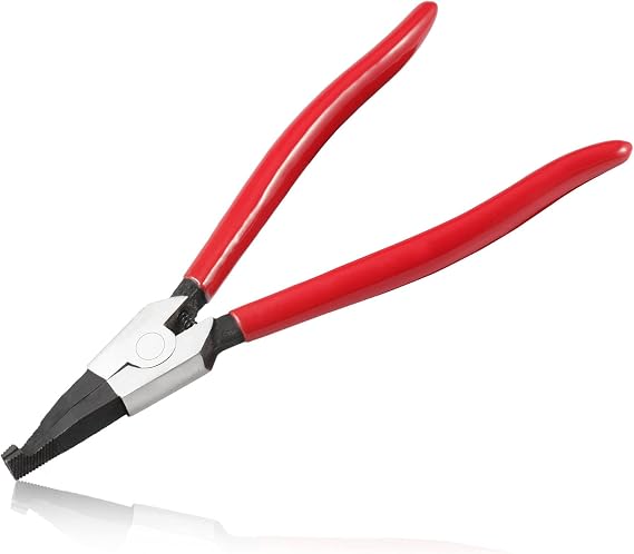 8-Inch Lock Ring Pliers Special Circlip Pliers Angle Tip | Retaining Ring Pliers, For Removing Installing Locking Rings, For Transmission Transfer Cases, Ring Opening Spreader