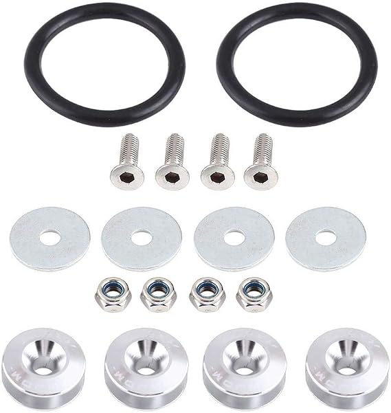 Car Aluminium Alloy Washer Screw Engine Compartment Dress Up Kit Quick Release (05)