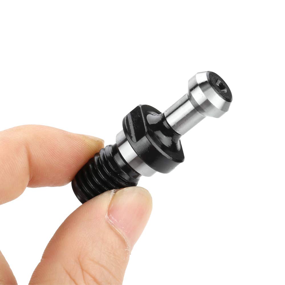 Akozon 2pcs BT30 CNC 45 Degree Pull Stud Retention Knob CNC Milling Tool Holder Nose