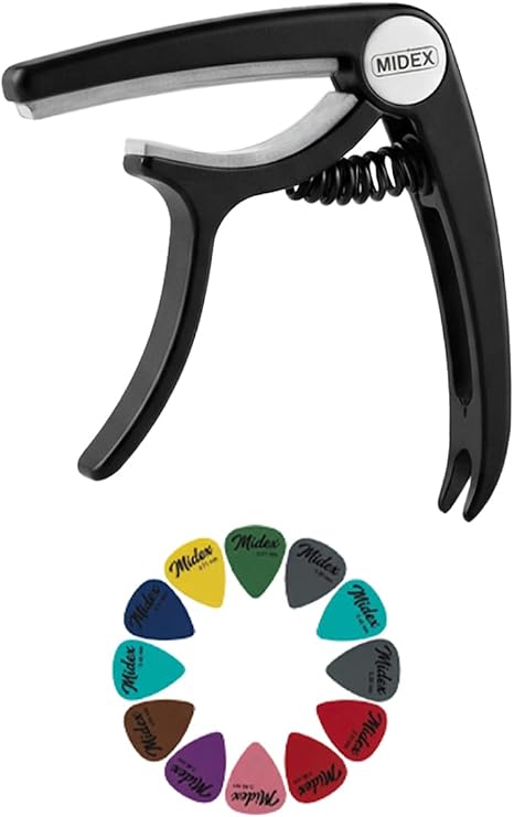 Lastvoice LCT-999 Black Gitar Capo Metal Kapo Kaliteli 12 Adet Pena