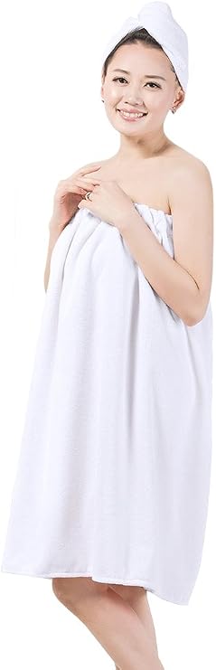 Women Bath Wrap Towel Soft Absorbent Spa Wrap Towel Quick Dry Bathrobe Towel Shower Shower Apron Skirt Hair Hat Towel Sarong Towel Beach Gym Towelling Robe Cover-up Dress Bathrobes