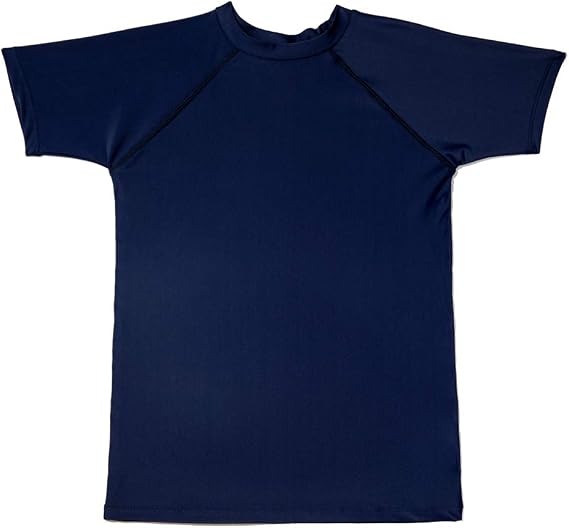 Boys' Short Sleeve Rashguard Swim Shirt Kids Toddle Swimwear Rash Guard UPF 50+ Sun Protection