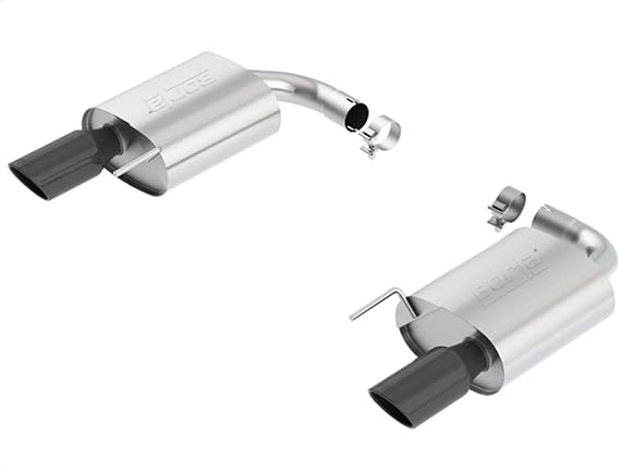 BORLA 11887BC Axle-Back Performance Exhaust System for 2015-2017 Ford Mustang GT/GT Convertible 5.0L V8 Automatic/Manual Transmission.