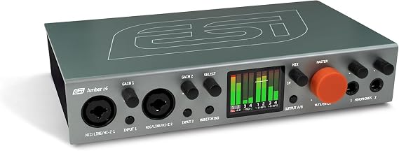 ESI Amber i4-24 bit/192 kHz 4-in/4 out USB-C Audio Interface