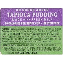 Kozy Shack Tapioca Pudding No Sugar Added, 4 Ounce -- 48 per case.