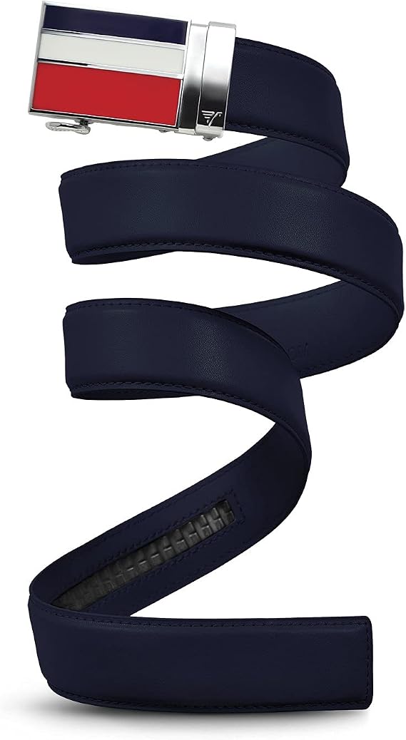 Mission Belt Men's Leather Ratchet Belt, 3Bar Collection