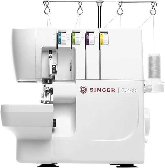 SINGER S0100 High Speed Serger Overlock Machine, 2-3-4 Thread Capability