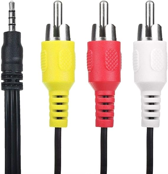 Replacment?5FT Cable AV 3.5mm AV Mini Plug to 3 RCA Audio Video TV Cable Cord Lead for Mi MDZ-09-AA Xiaomi Box 3 TV Box