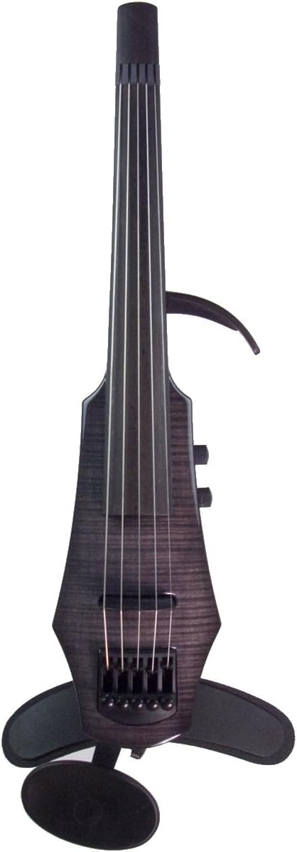 NS Design Wav-5 Electric 5 String Gloss Black Violin with Hard Case