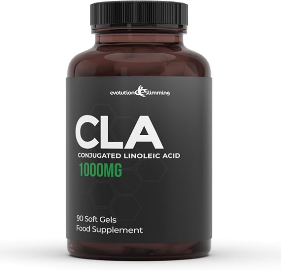 CLA (Conjugated Linoleic Acid) High Strength 1000mg, 90 Capsules, Evolution Slimming