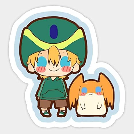 tk & patamon - Sticker Graphic - Decal Sticker Sticker
