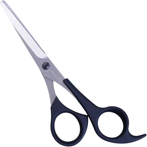 ALLEX Japanese Hair Cutting Scissors Small 6 Inch for Kids and Babies, Home Haircut Barber Scissors, Japanese Stainless Steel, Black, Made in JAPAN